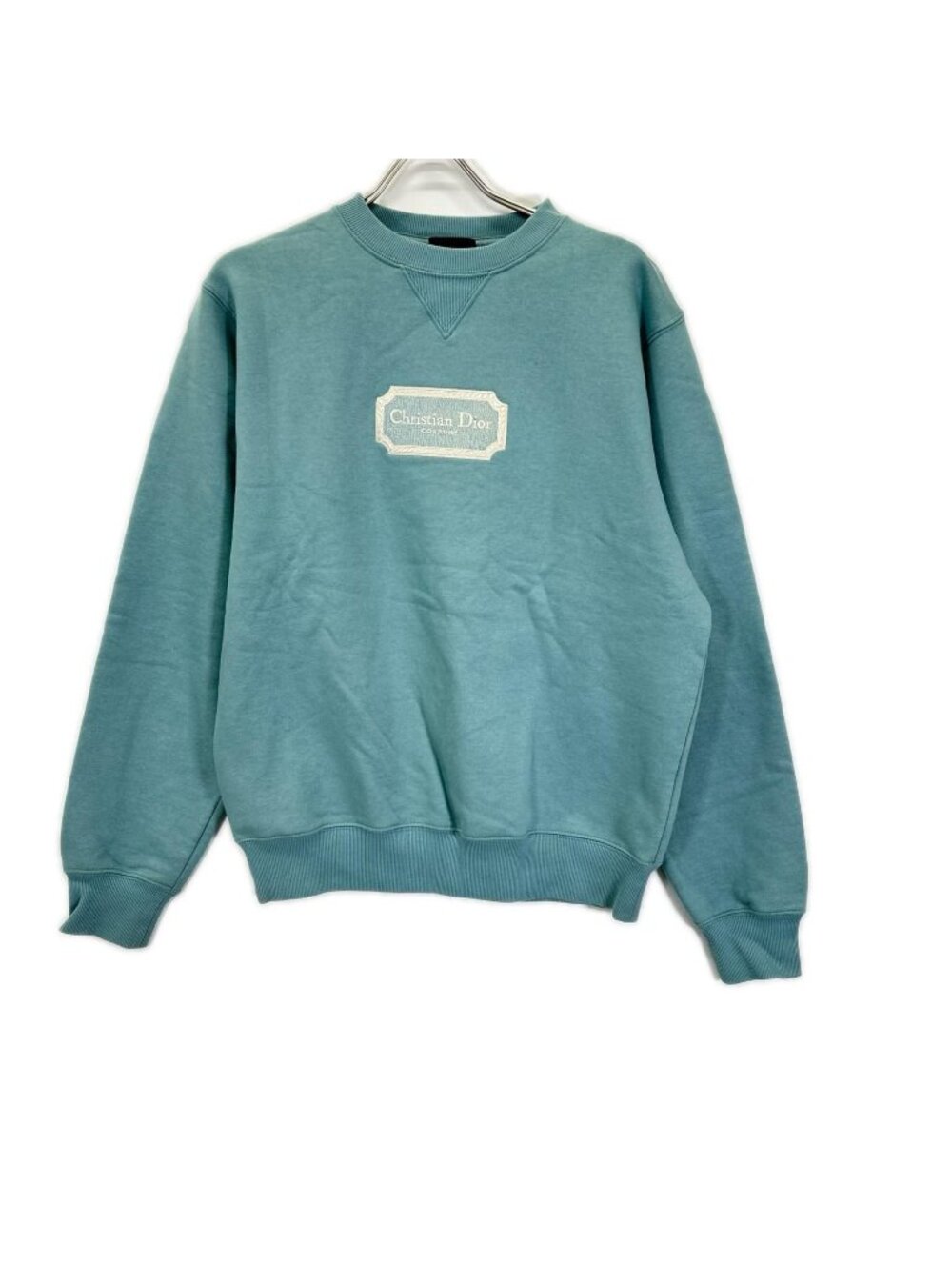 Dior Blue Logo Embroidery Sweatshirt XS